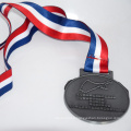 China cheap Custom design you own Marathon Running zinc alloy 3D gold metal award medal with sublimation ribbon